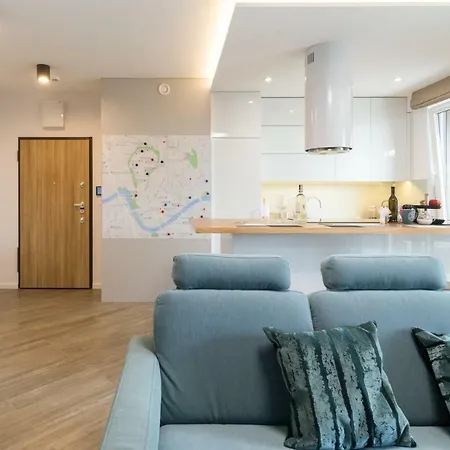 Luxury With An Amazing River View + Free Parking Daire Krakow